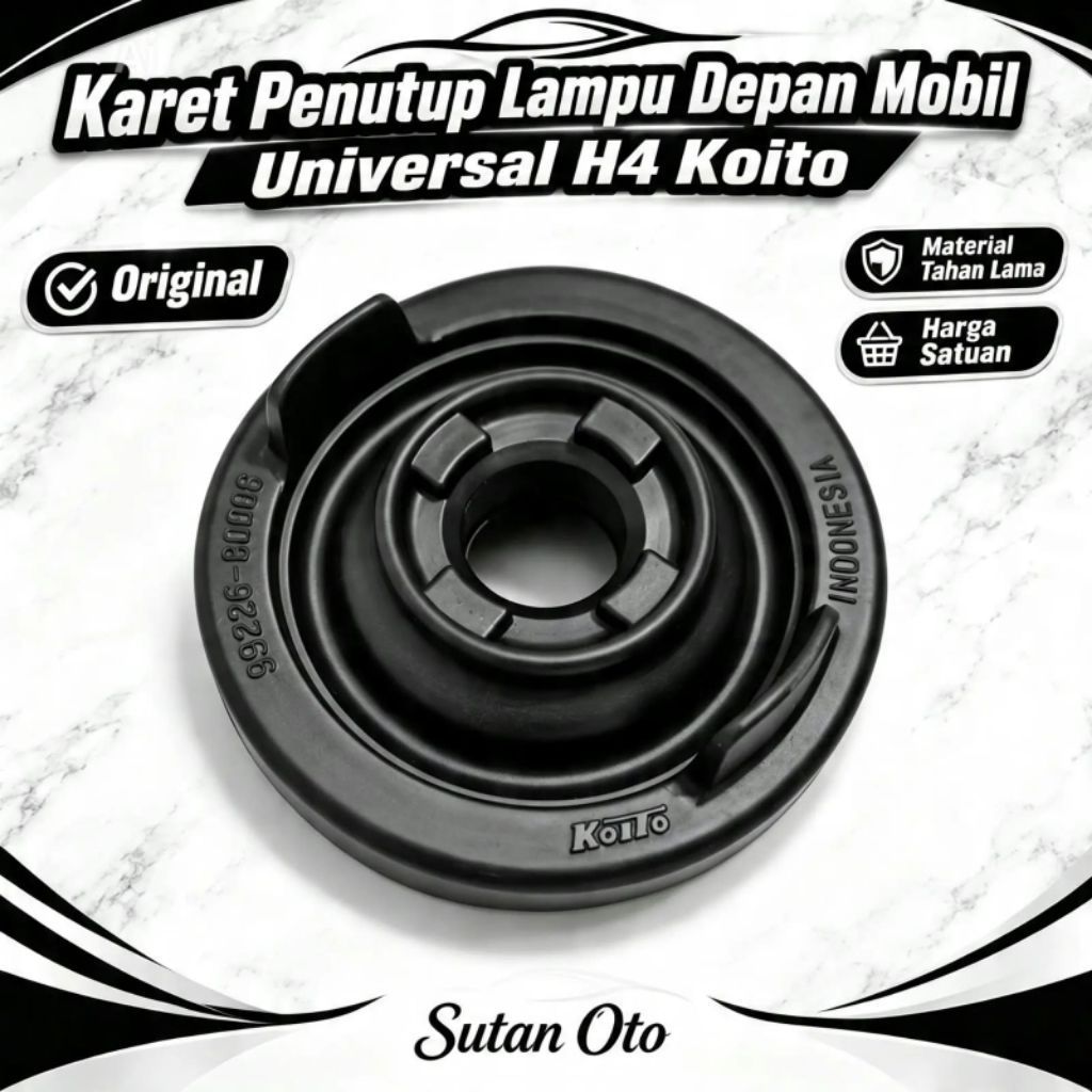 Karet Penutup Lampu Depan H4 Universal / H4 Koito Original
