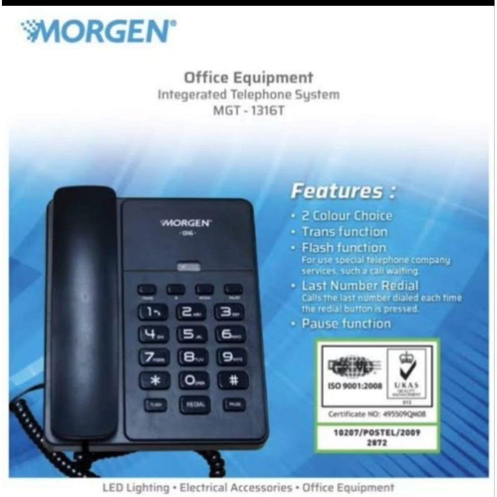 MORGEN TELEPON KANTOR RUMAH MG 1316 T