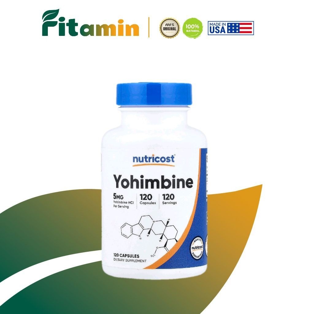 Nutricost Yohimbine 5mg 120 Capsules, USA