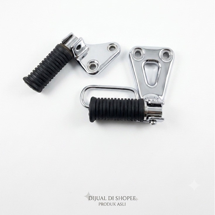Footstep Belakang KLX 150 (CHROME) Original Kawasaki / Postep Step Bostep KLX Dtracker⁠
