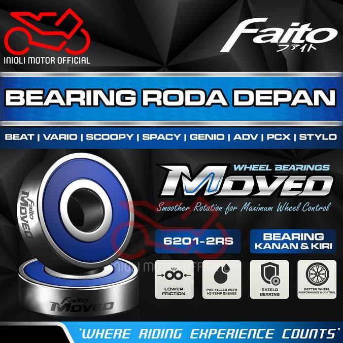 Promo FAITO SWING ARM BEARING LAHER BELAKANG 6203-2RS VARIO 125 150 160 PCX ADV STYLO 150 160 CBU OL