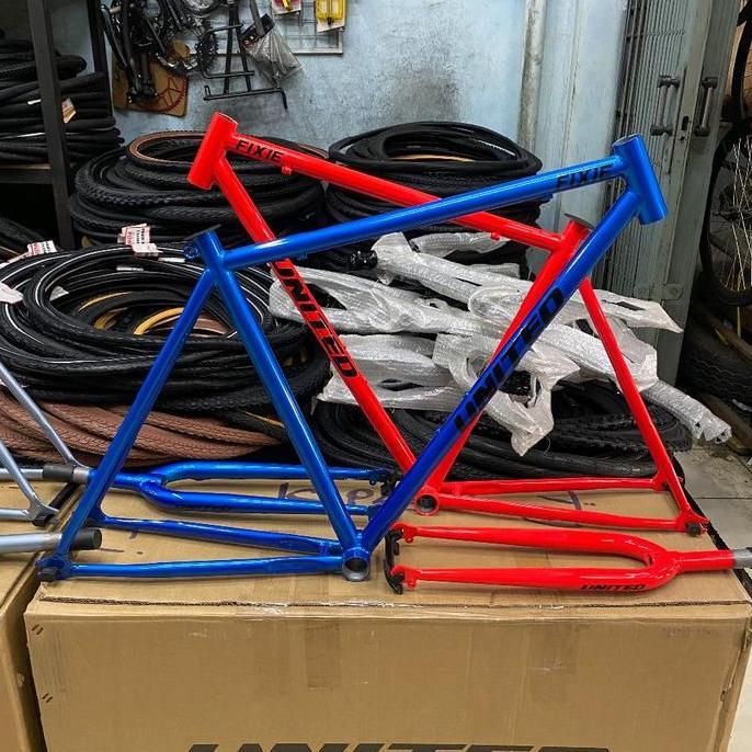 Frame + fork fixie Steel 700c ukuran 49 model classic