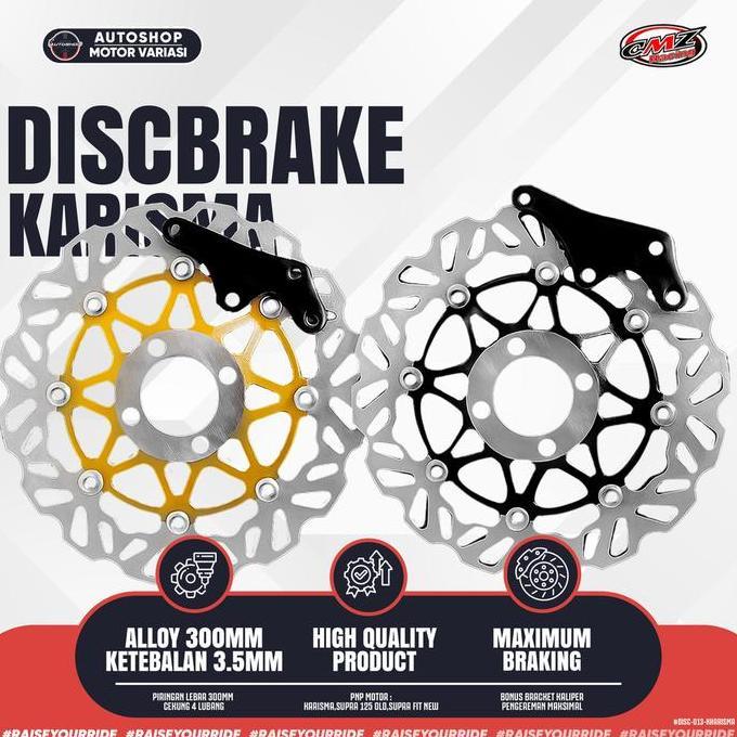 Piringan Cakram 300MM KHARISMA SUPRA X 125 Model PSM Free Bracket