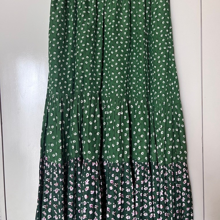 UNIQLO X PAUL JOE Tiered Green Skirt Rok