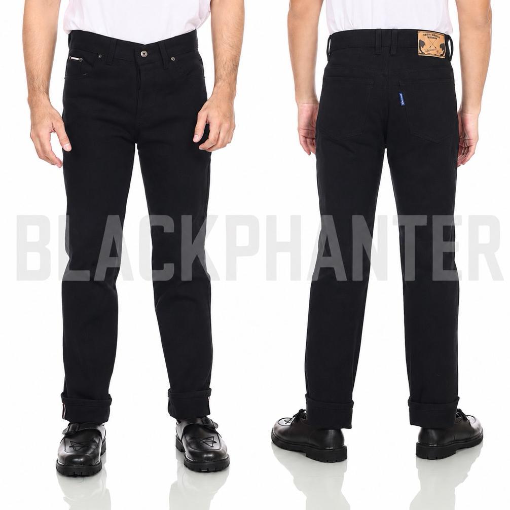 PREMIUM ZEON - CELANA DENIM PRIA SELVDEGE ACCENT 15 OZ RAW DENIM BLACK INDIGO 2026