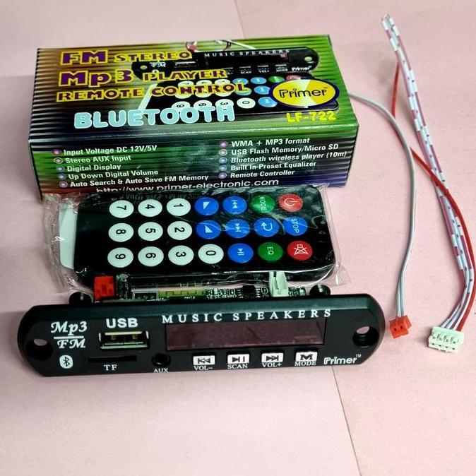 12V Stereo MP3 Bluetooth Remote Control Module.