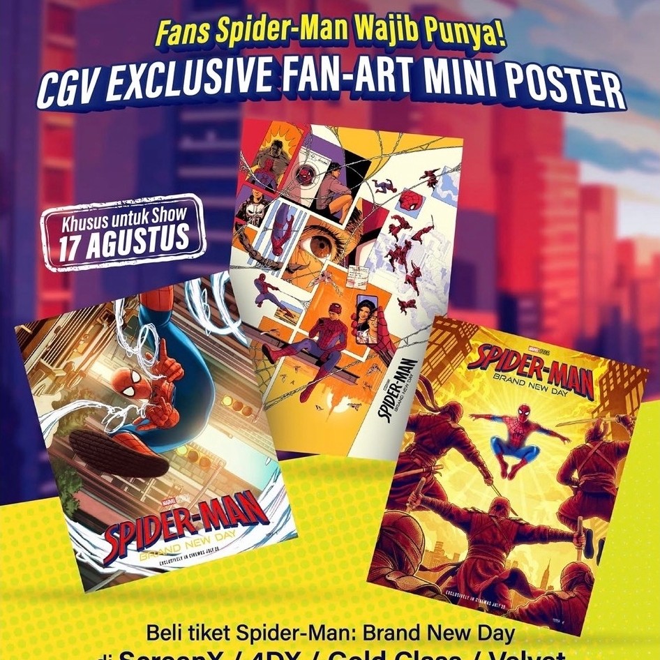 Fan Art Mini Poster SpiderMan Brand New Day - CGV Exclusive Fan Art Mini Poster