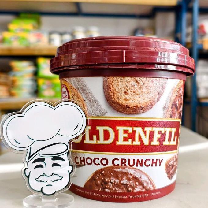 Goldenfil Choco Crunchy 1Kg / Selai Coklat Crunchy 1Kg / Coklat Selai Crunchy 1Kg
