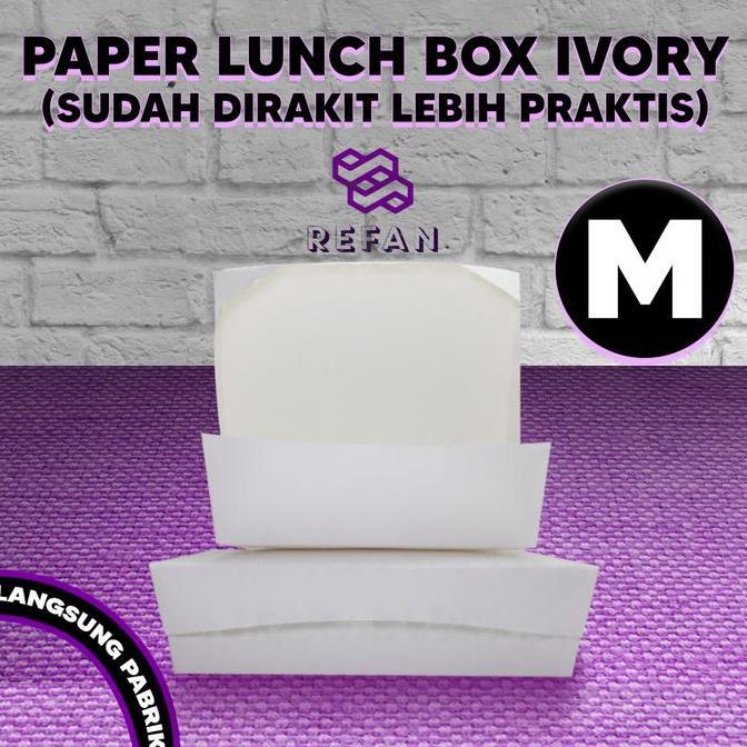 Savex- Paper Box Lunch Ukuran M / Paper Lunch Box Size M / Paper Box