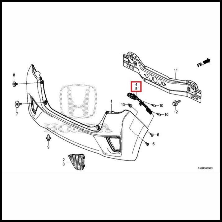 GRATIS ONGKIR BRACKET BUMPER BEMPER BELAKANG JAZZ 2015-2017 JAZZ 2018-2022 NON RS 