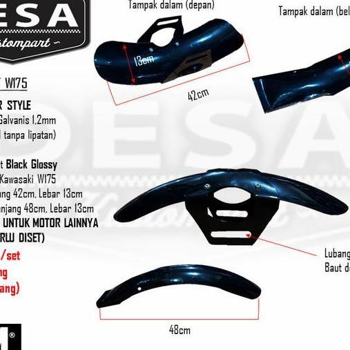 Spakbor Kawasaki W175 Set Custom