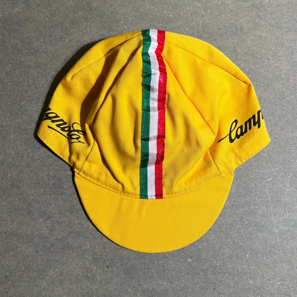 (Preloved) Campagnolo Cycling Cap - Yellow