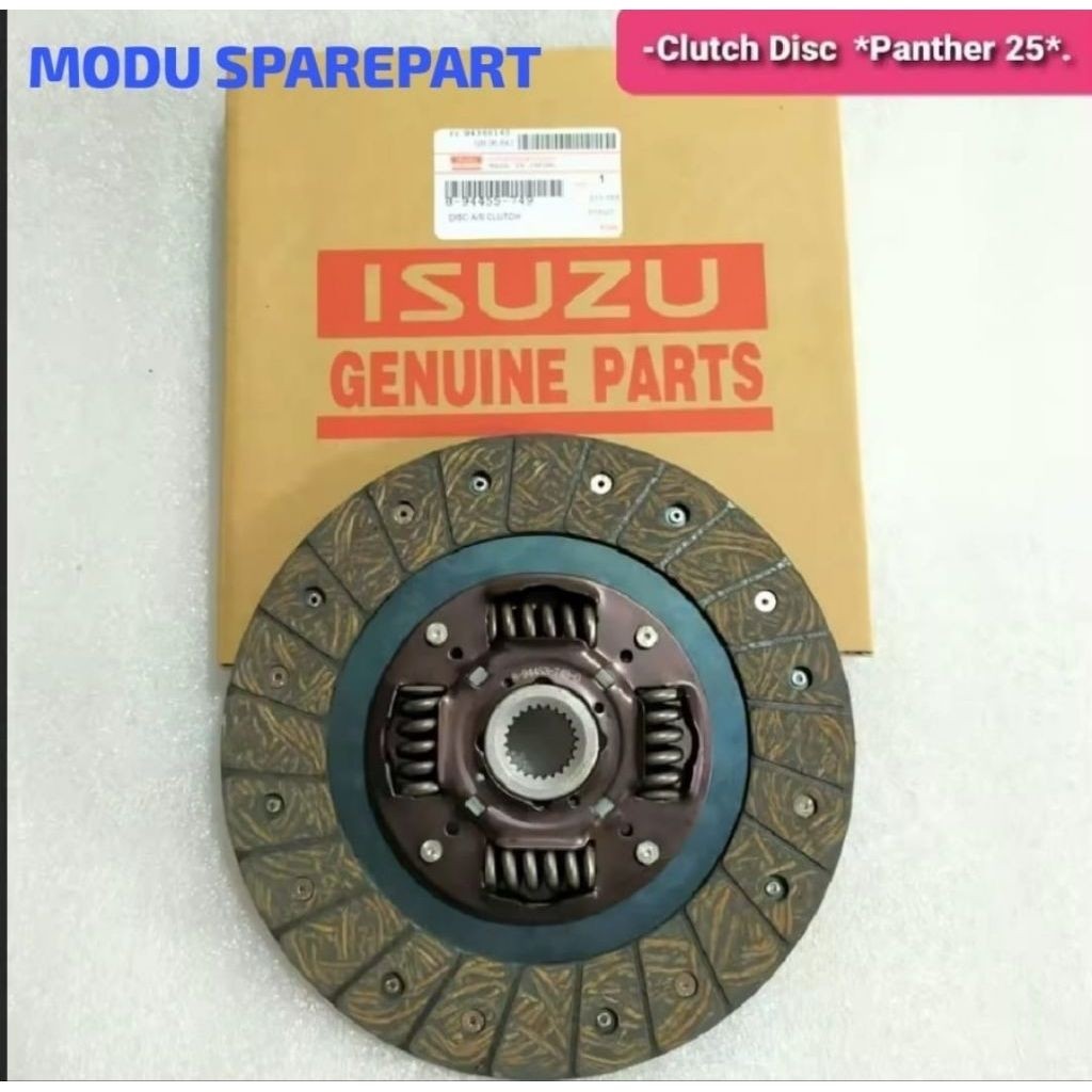 Plat Kopling / Kampas Kopling / Clutch Disc Isuzu Panther 2.5 (Nomor Part: 8-94453-749-0 / 8-94455-7