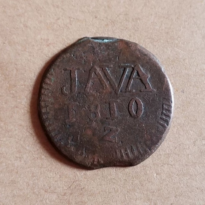 Koin Nederland Indie 1/2 Stuiver 1810 Z