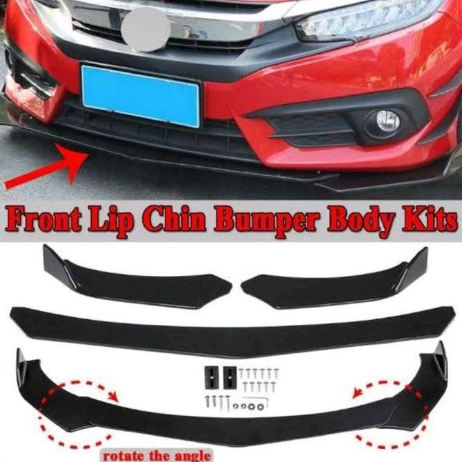 Lips winglet bumper depan universal cocok untuk sigra,calya brio avanza xenia vios123 dll