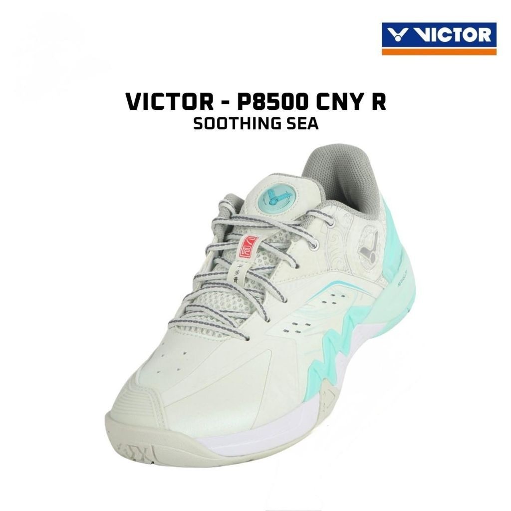 Sepatu Badminton VICTOR P8500 CNY R Soothing Sea Putih Biru