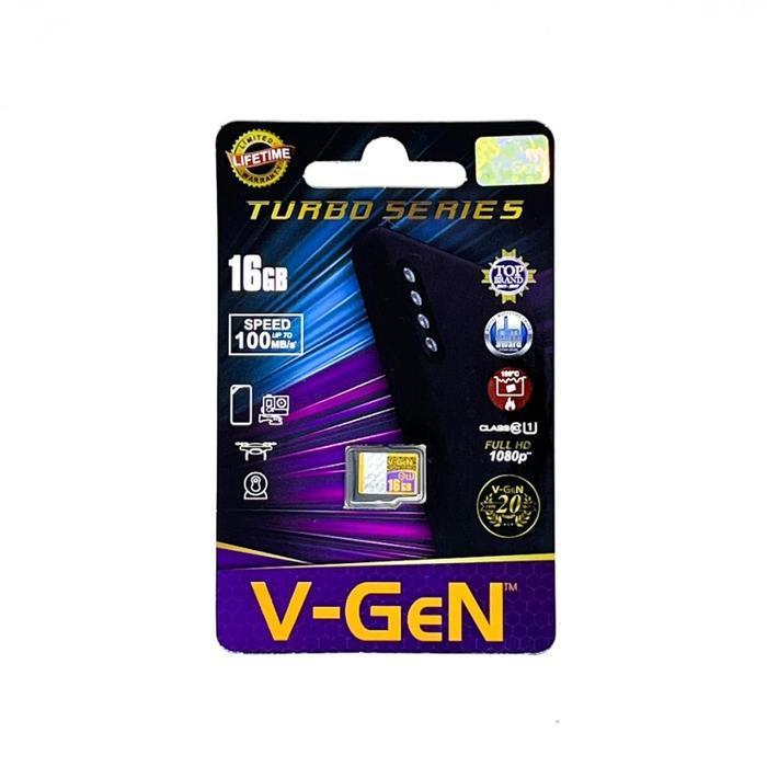 Micro Sd V-Gen 8Gb 16Gb 32Gb 64Gb 128Gb 256Gb 512Gb Turbo Class 10 Original Dan Terpercaya