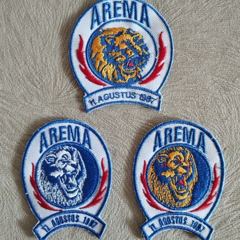 Logo Arema bordir tahun 1998 - 2009