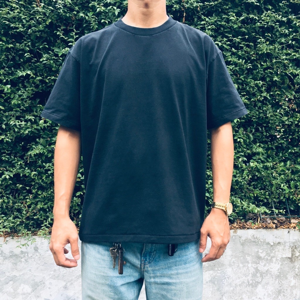 kaos polos vintage BOXY FIT BUILT UP, tshirt polos vintage, kaos boxy, boxy sun faded