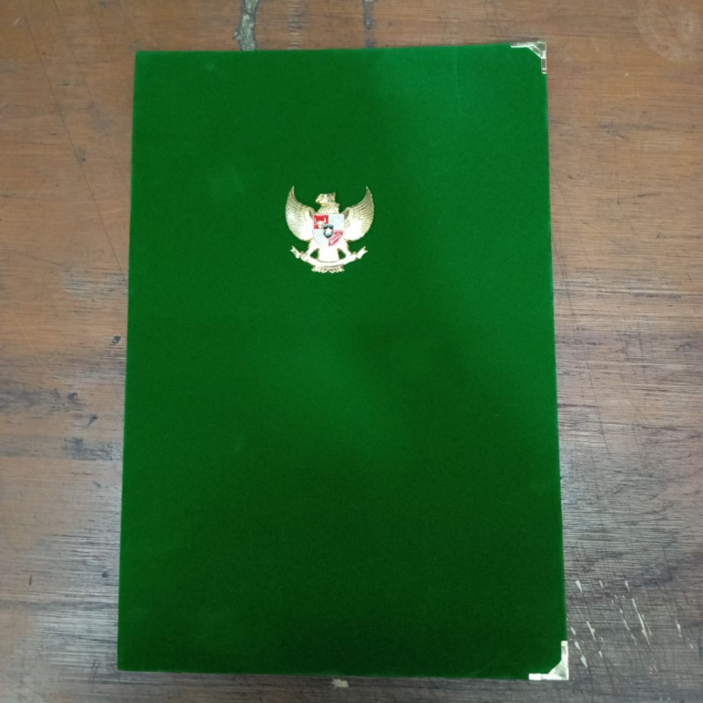 MAP BLUDRU KUNINGAN COR GARUDA WARNA HIJAU UKURAN A4