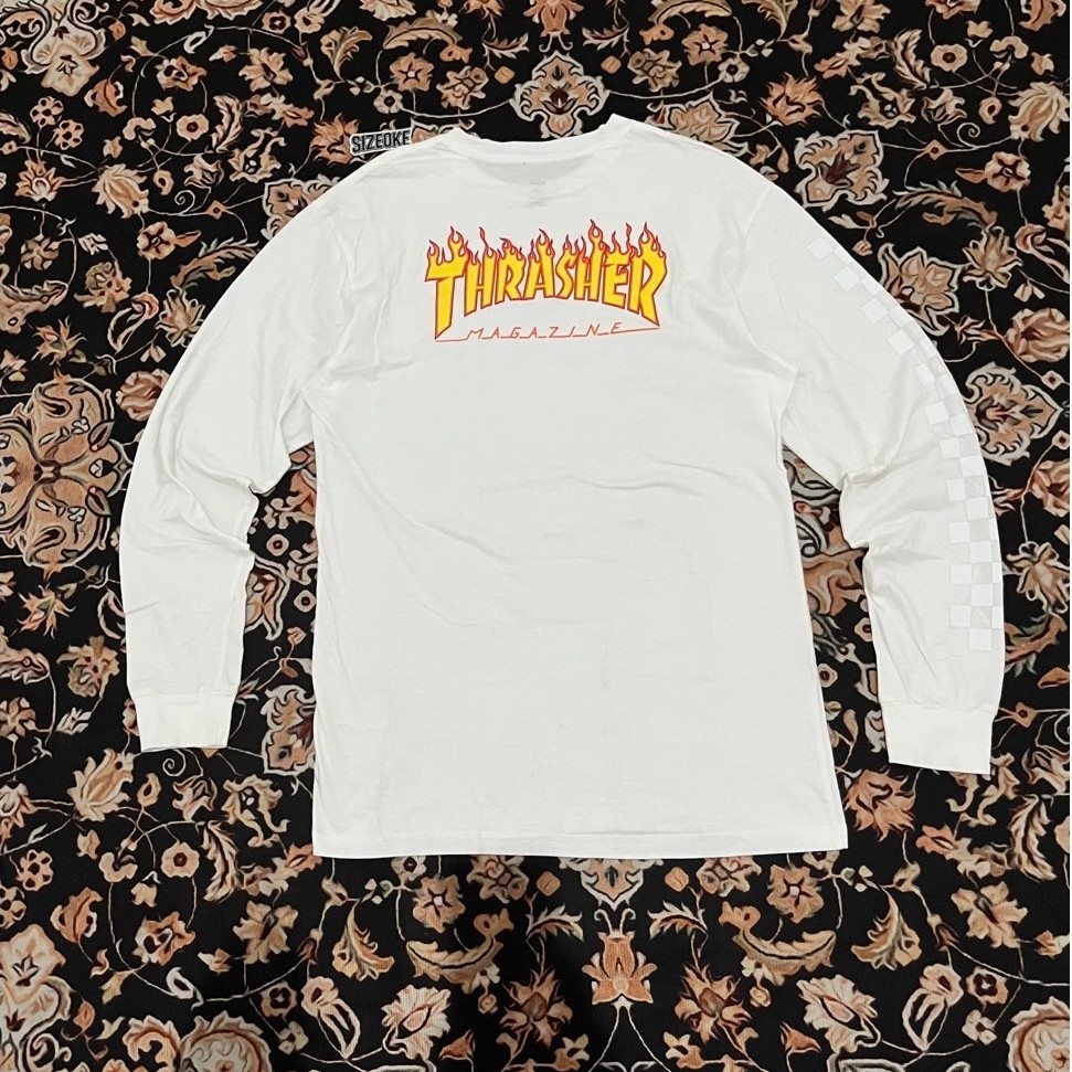 Kaos Thrasher x Vans Flame longsleeve