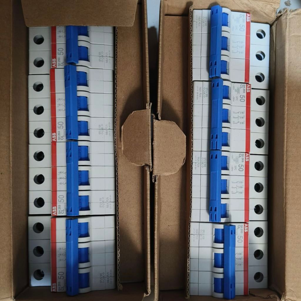 Mcb 3 phase Abb 50A asli PLN Original Kepala Biru