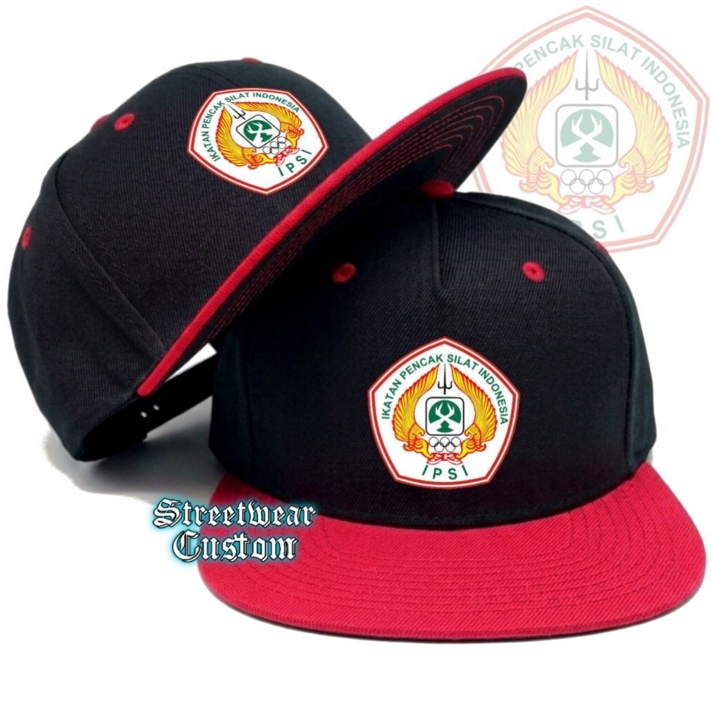 Topi IPSI Snapback | Snapback Hat Caps Hip Hop | Topi Ikatan Pencak Silat Indonesia