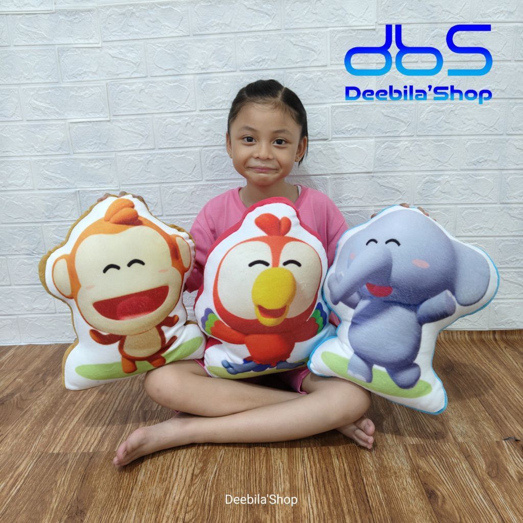 BONEKA BANTAL KARAKTER BALITA FREE CUSTOM NAMA/ BONEKA BALITA PRINTING CUSTOM