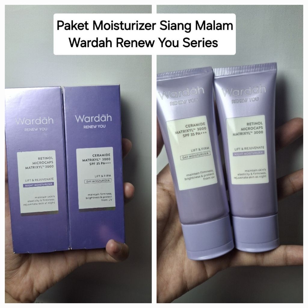 Preloved Skincare Paket Moisturizer Wardah Renew You