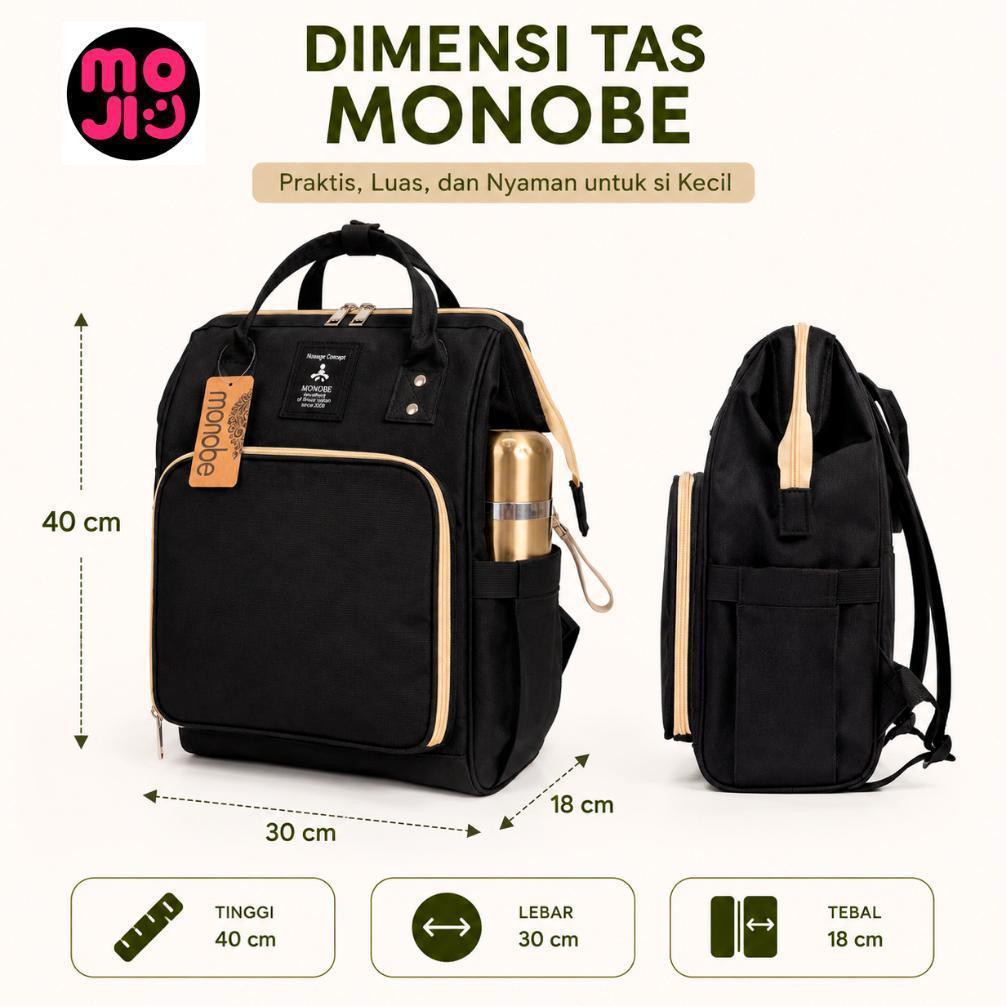 Termurah Tas Ransel Bayi Diaper Bag Multifungsi - Monobe