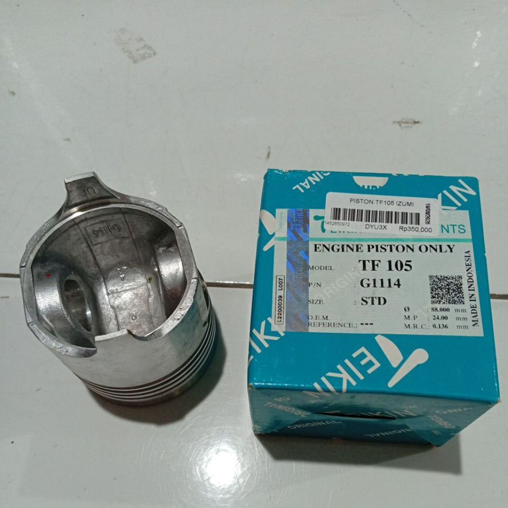 Piston Tf 105 / Seker Tf 105 / Seher TF 105 / Piston Only TF 105 / Torak / Seher Piston Diesel Yanma