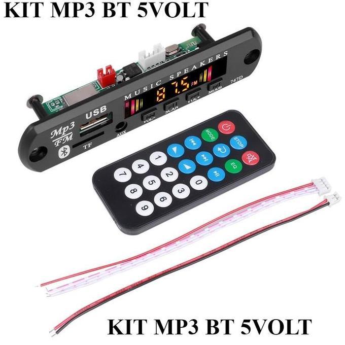 Modul Mp3 Bluetooth 5 Volt Kit Remote Usb Bluetooth 5Volt