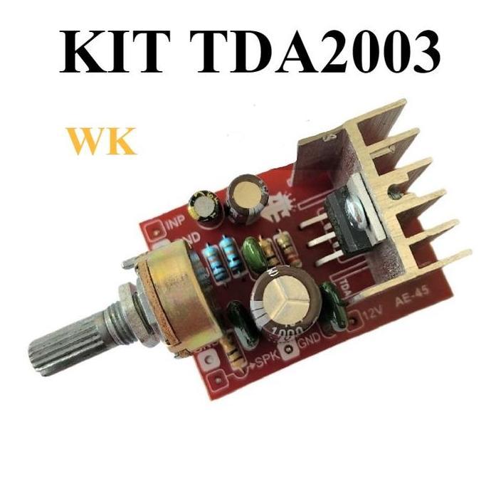 Kit Power Amplifier Mini Tda 2003 Mono 12V Dc Plus Volume