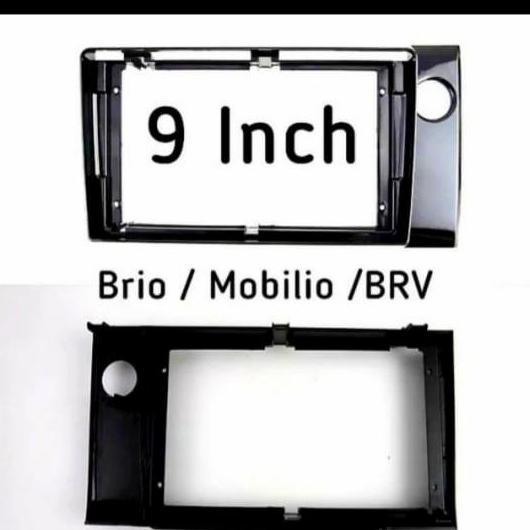 frame double din android 9 inch brio/mobilio/brv