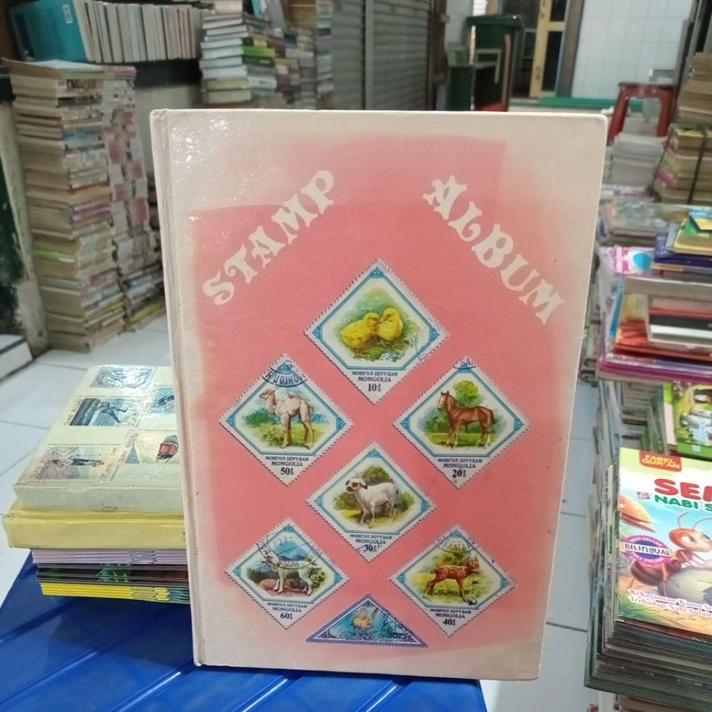 STAMP ALBUM PRANGKO ISI PENUH BUKU BEKAS