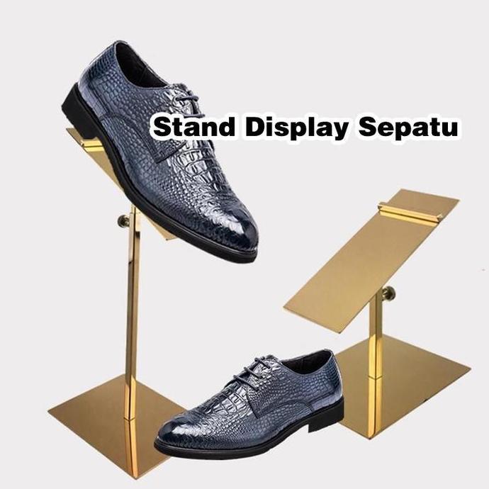 MALUKSHURE Rak Pajangan Sepatu Stainless Steel/Shoe Display Stand/Gantungan Display Sepatu/Stand Sho