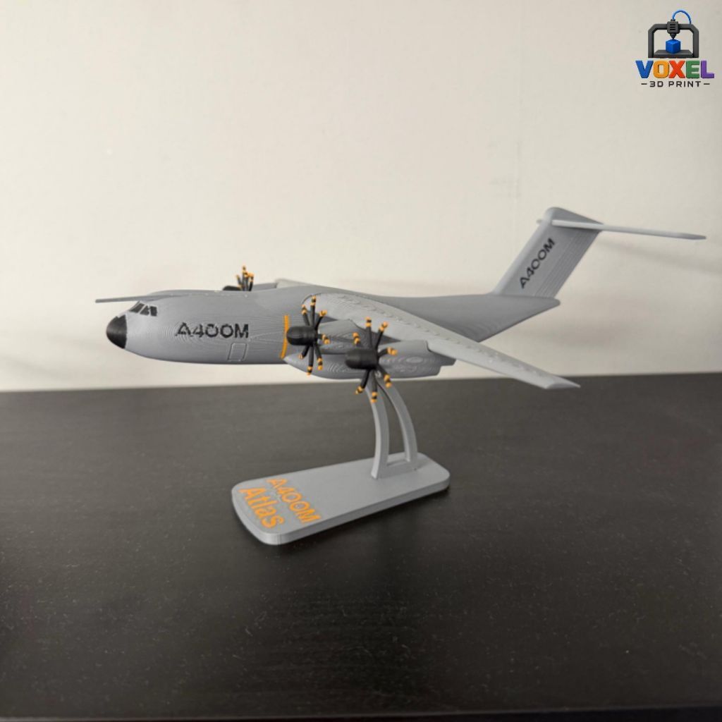 Miniatur Pesawat Airbus A400M Atlas 3D Print | A400M Atlas Plane Kit Card