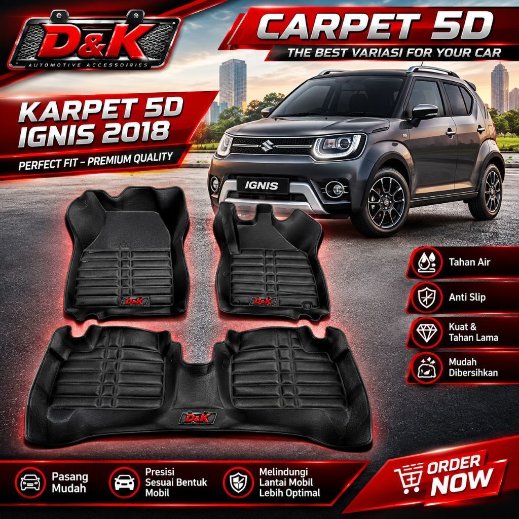 karpet mobil car Ignis 5D 3D