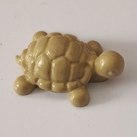 Patung Miniatur Replika Tortoise Sulcata Resin