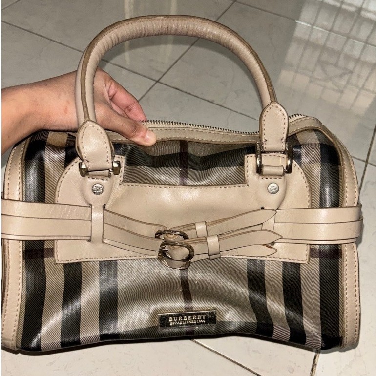 Burberry vintage Nova Check handbag/satchel