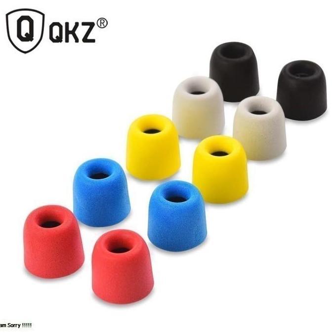 Woi- Qkz T400 Earphone Tips Memory Foam Noise Isolating Memory Foam Eartips