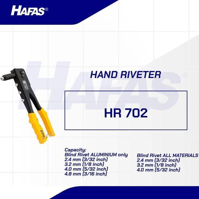 Hand Riveter, Tang Rivet SRC HR-702