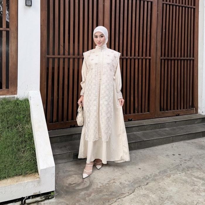 PREMIUM CANDY LADY KEVANA KOREAN MAXI / GAMIS WANITA TERBARU DRESS SIFON MOTIF BESTSELLER
