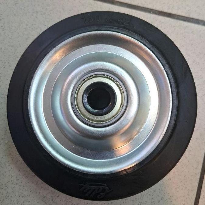 roda karet EDLY 5 inchi / roda trolly 5 inchi ( tanpa breket )