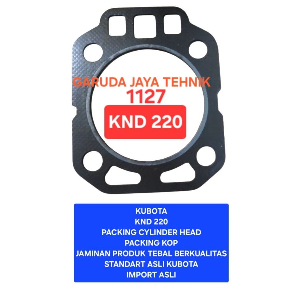 Packing head pack head paking kop paking head kubota KND220 KND 220 Jaminan produk tebal berkualitas