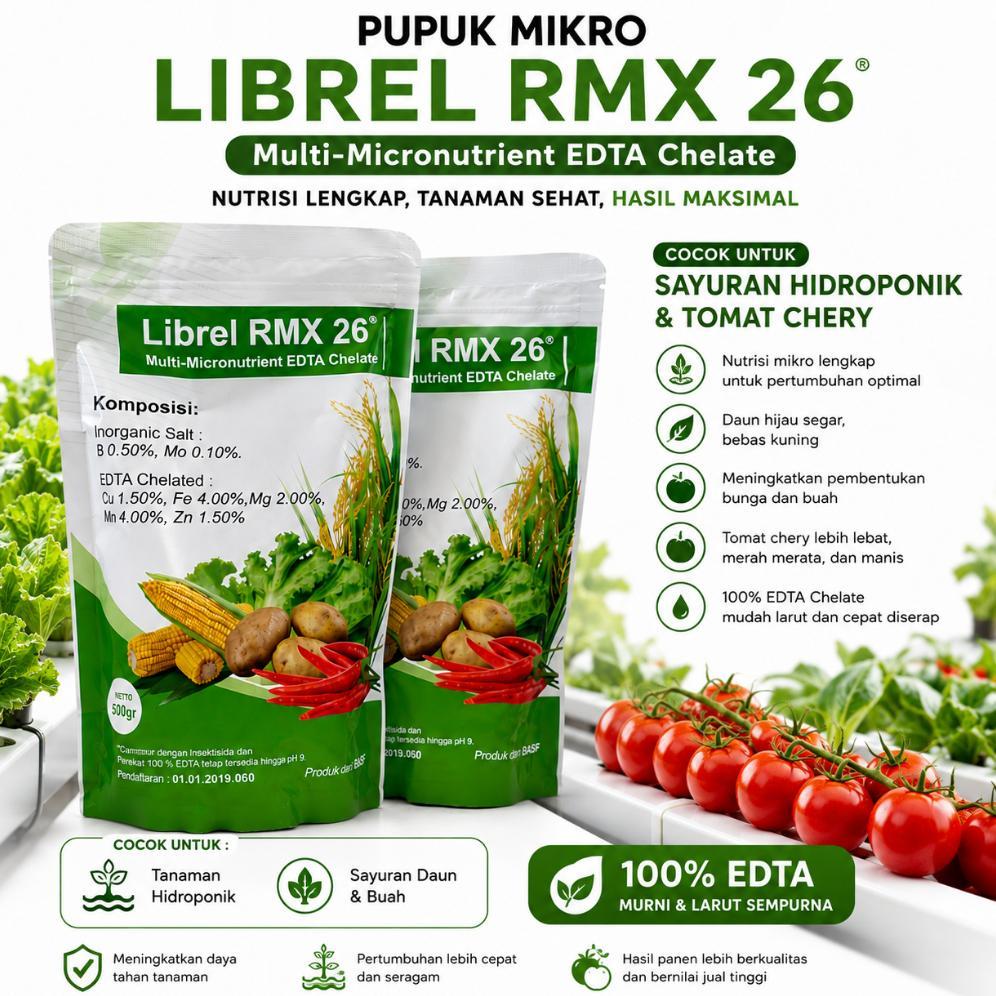 Pupuk Mikro Librel RMX 26 Hidroponik Grade 1 kg
