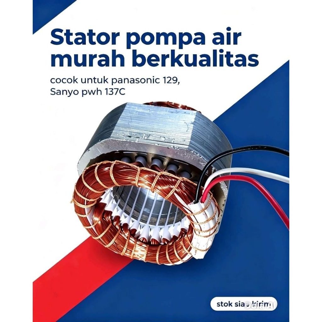 Stator Pompa Air untuk Panasonic 129 Sanyo PWH137C