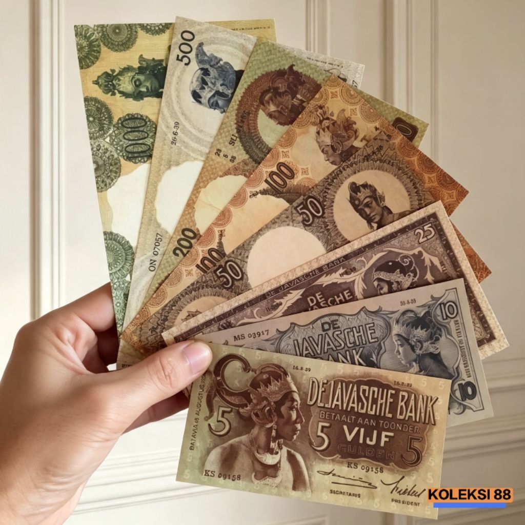 set lengkap uang repro seri wayang