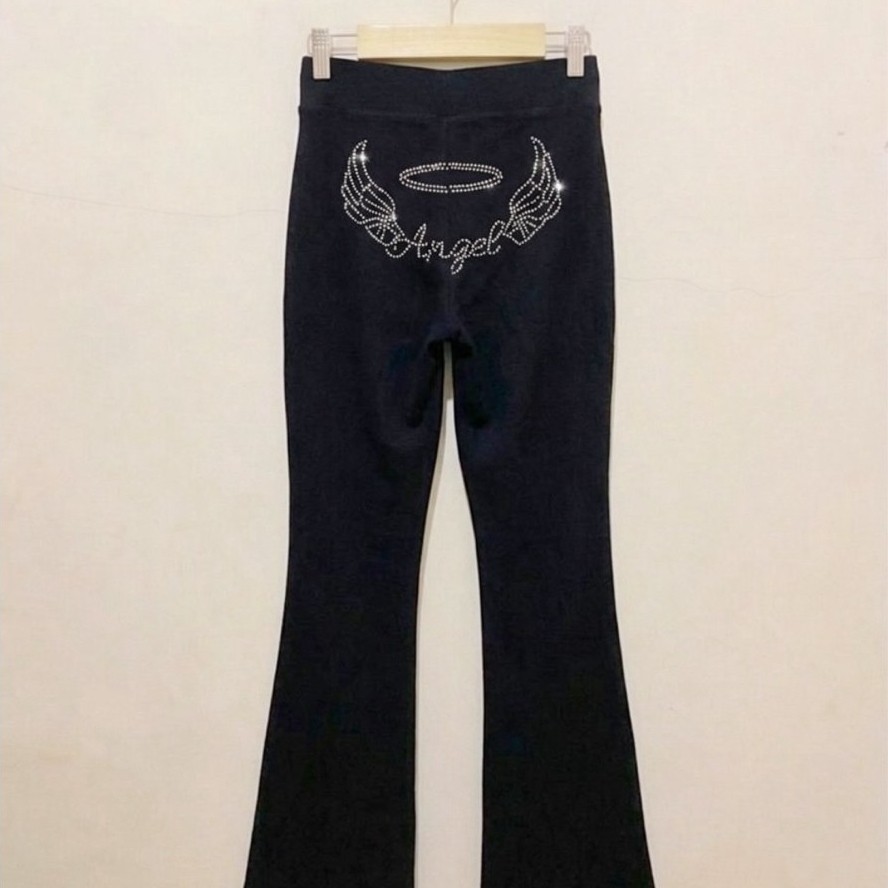 Aeropostale Motif Di Belakang Y2K  / Fleece Flare Pants