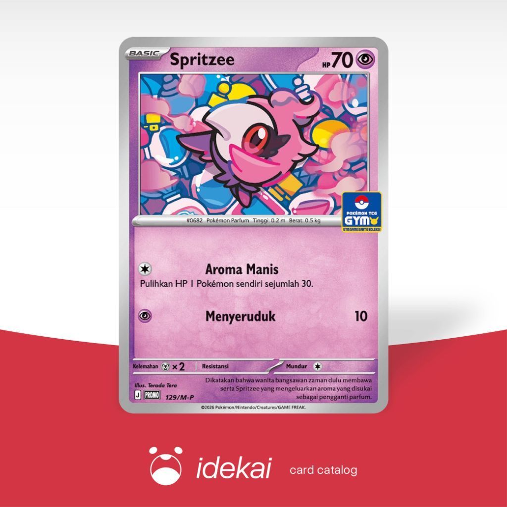 Spritzee PROMO 129/M - P - Evolusi Mega - Pokemon TCG Indonesia - Idekai Store
